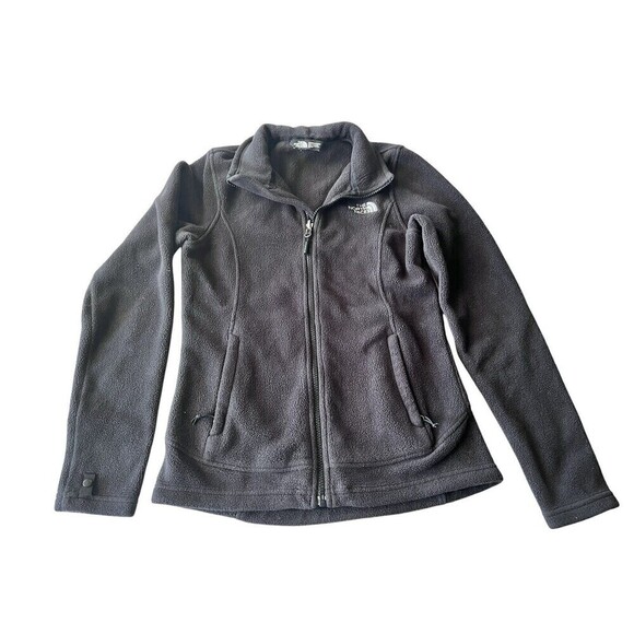 The North Face Womens Fleece Jacket Size XS Black  Long Sleeve Full Zip - Picture 1 of 5